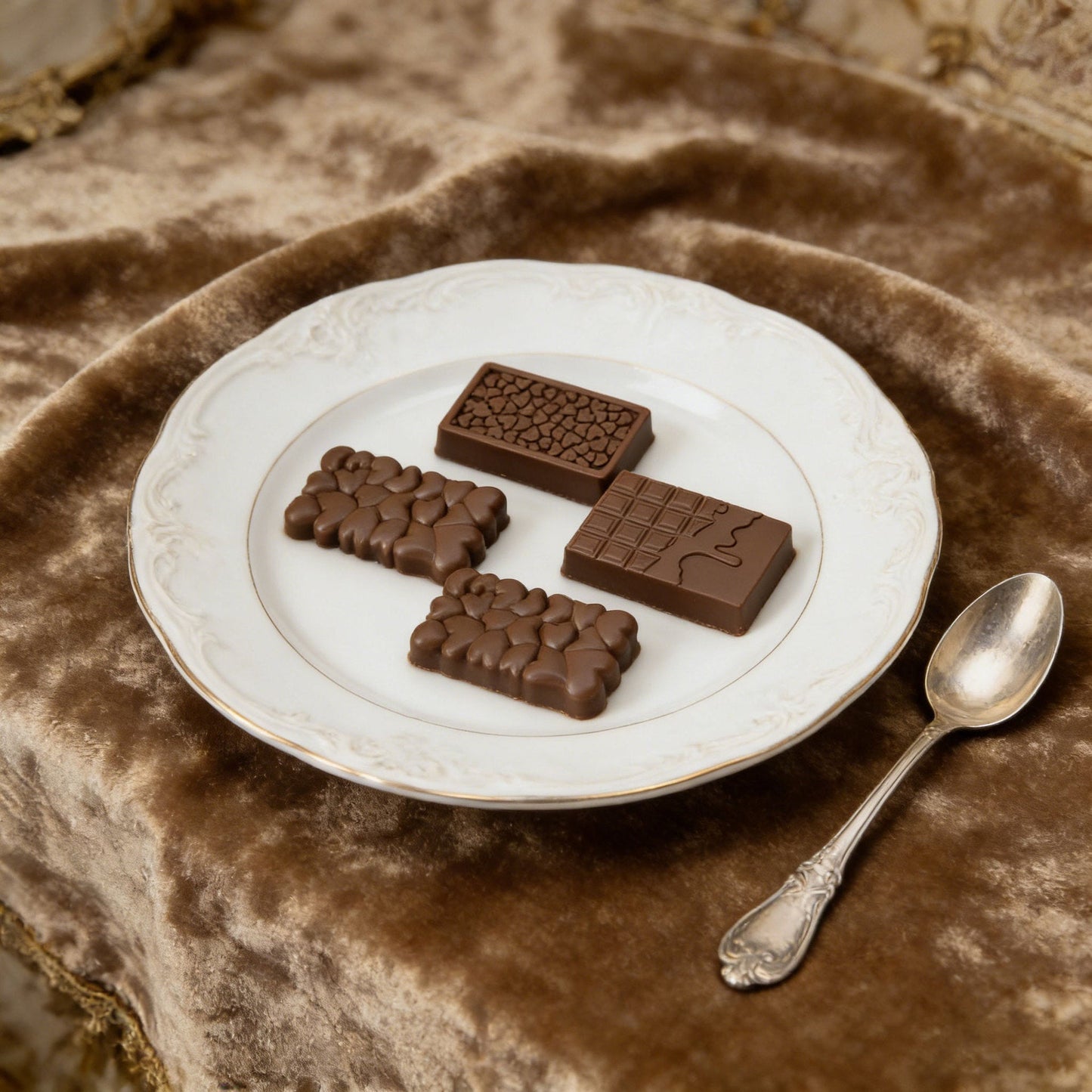 2-Piece Dubai Rectangle Chocolate Silicone Mold Set – Food-Grade, Easy Release, Heat-Resistant Baking Molds for Chocolate, Candy, and Cake(12-in-1)