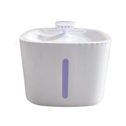 White New Pet Water Fountain â€“ 3L Automatic Circulating Water Dispenser, Quiet Operation, Non-Wet Mouth Design for Cats and Dogs