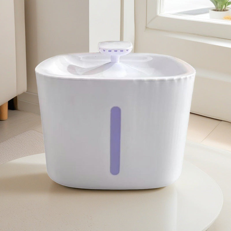 White New Pet Water Fountain â€“ 3L Automatic Circulating Water Dispenser, Quiet Operation, Non-Wet Mouth Design for Cats and Dogs