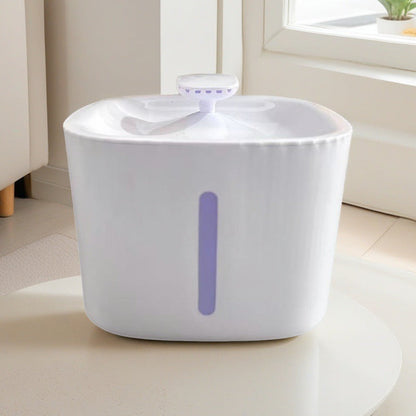 White New Pet Water Fountain â€“ 3L Automatic Circulating Water Dispenser, Quiet Operation, Non-Wet Mouth Design for Cats and Dogs