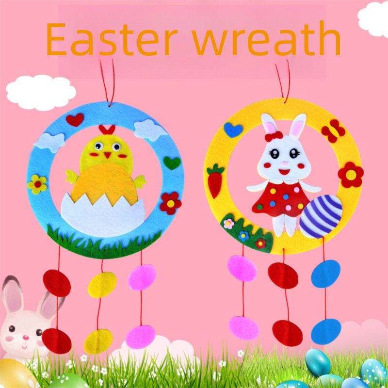 Rabbit 3-Piece Easter Kids Craft Decoration Set â€“ DIY Hanging Ornaments for Preschool Activities and Holiday Fun