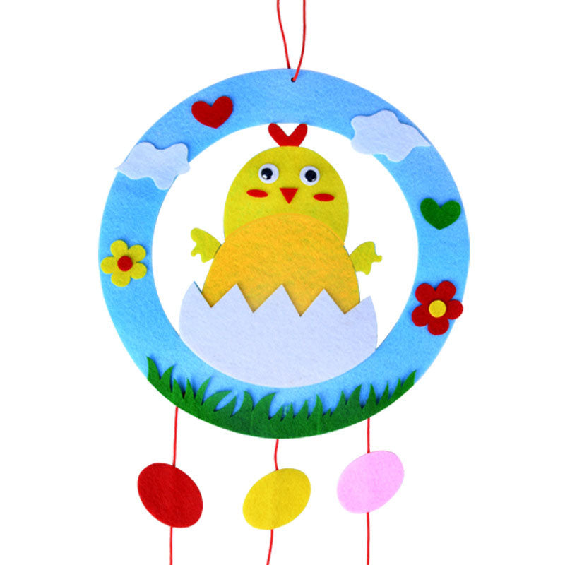 Chickens 3-Piece Easter Kids Craft Decoration Set â€“ DIY Hanging Ornaments for Preschool Activities and Holiday Fun