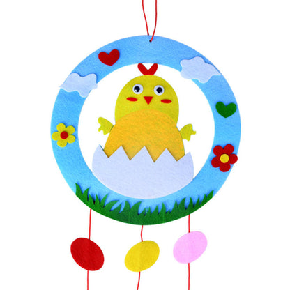 Chickens 3-Piece Easter Kids Craft Decoration Set â€“ DIY Hanging Ornaments for Preschool Activities and Holiday Fun