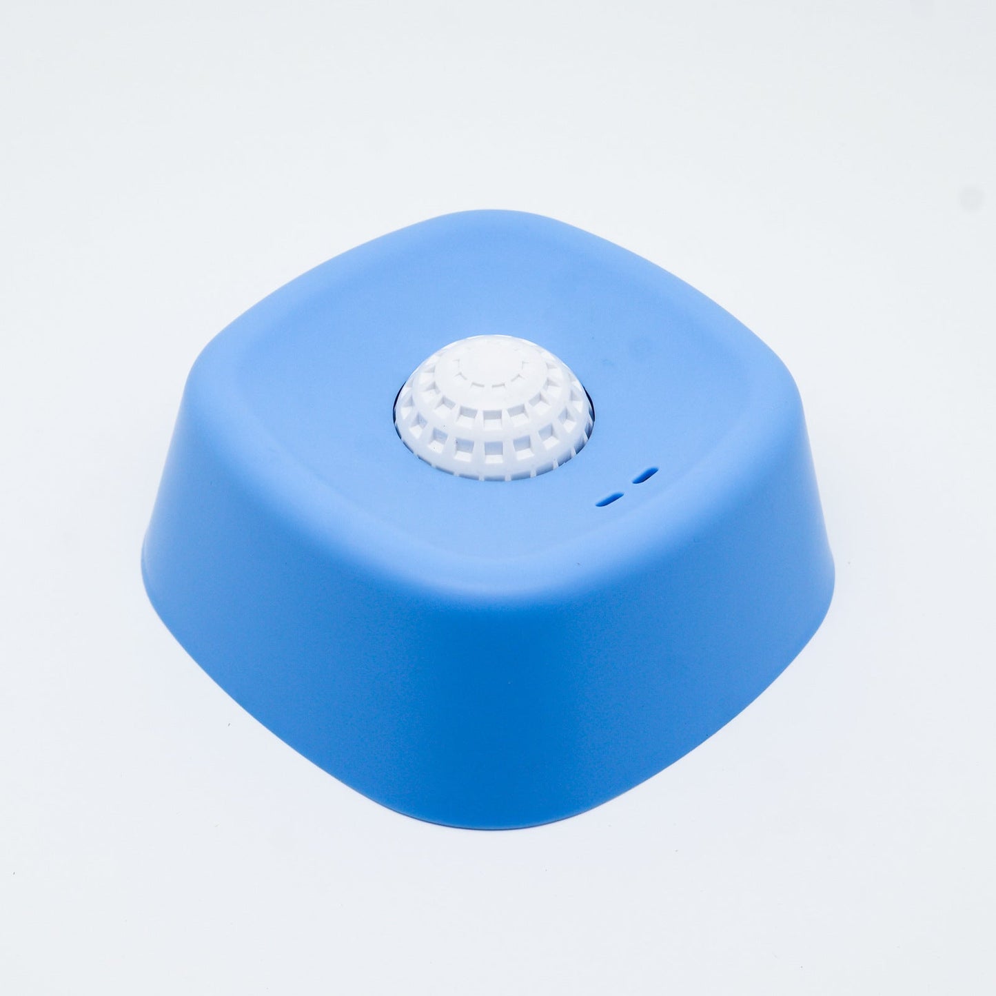 Blue bowl, white ball Slow Feeding Dog Bowl with Built-In Rolling Ball â€“ Anti-Spill Pet Lick Dish for Healthy Eating Habits