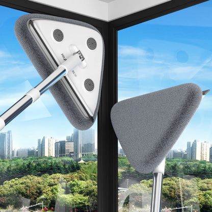 10-Pack Window Cleaning Sets â€“ Each with Rod, Triangular Head & 2 Cloths