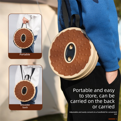 Adjustable Folding Stool â€“ Portable, Height-Regulatable Seat with Carry Bag for Outdoor Use