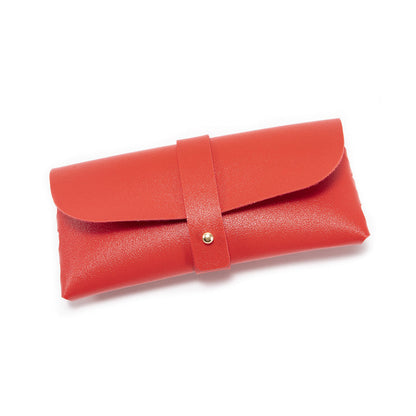 30-Piece Red Chic & Sleek PU Leather Soft Eyeglass Case - Protective Pouch for Sunglasses & Reading Glasses