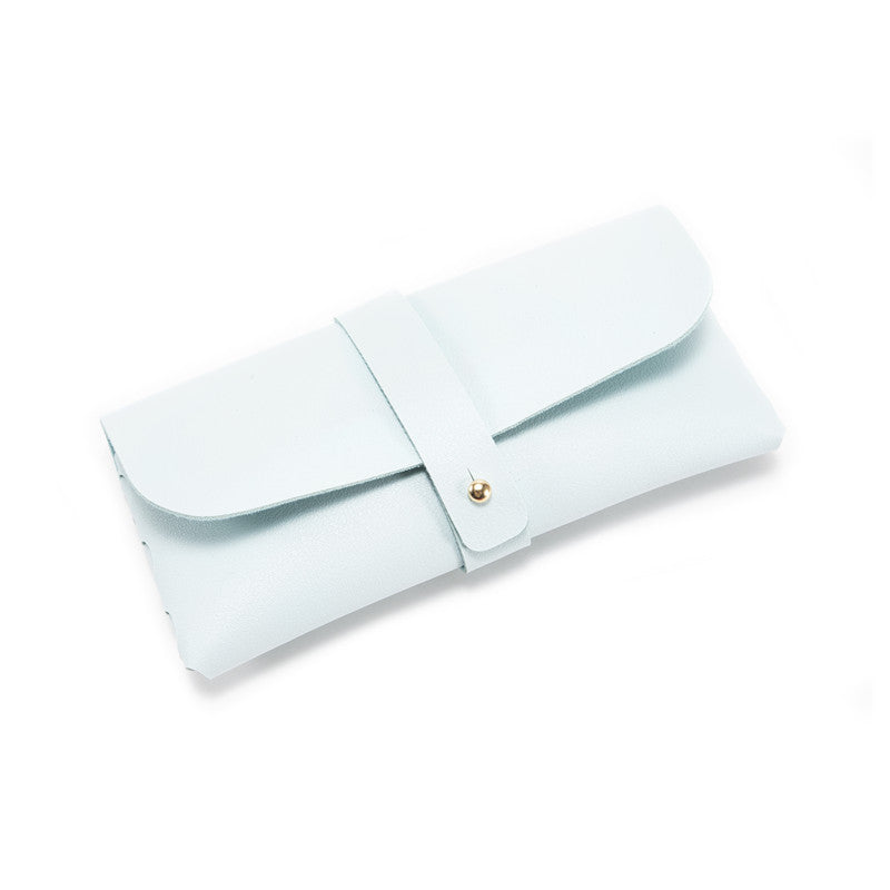30-Piece sky blue Chic & Sleek PU Leather Soft Eyeglass Case - Protective Pouch for Sunglasses & Reading Glasses