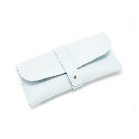 30-Piece sky blue Chic & Sleek PU Leather Soft Eyeglass Case - Protective Pouch for Sunglasses & Reading Glasses