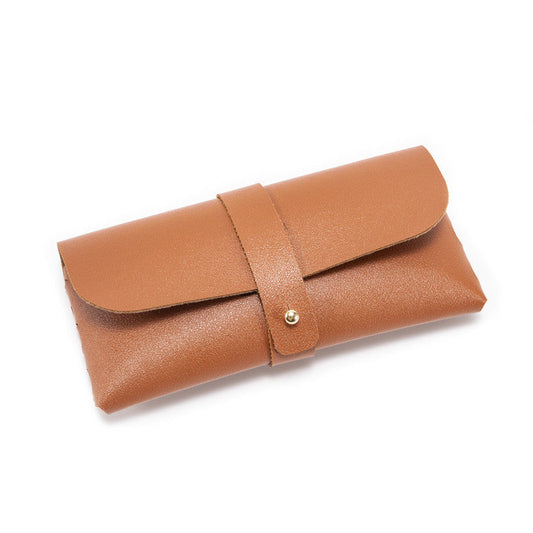 30-Piece brown Chic & Sleek PU Leather Soft Eyeglass Case - Protective Pouch for Sunglasses & Reading Glasses