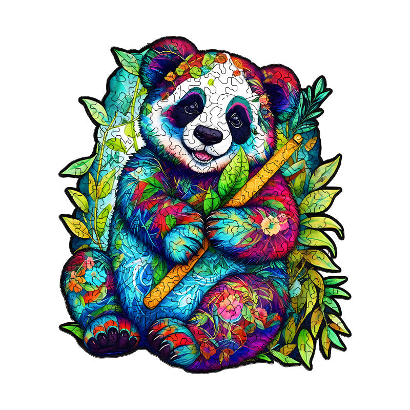 Irregular-Shaped Puzzle â€“ A3 Size (33Ã—43cm), 210-Piece Design, 4mm Thickness, Compact Packaging(Flute Panda)