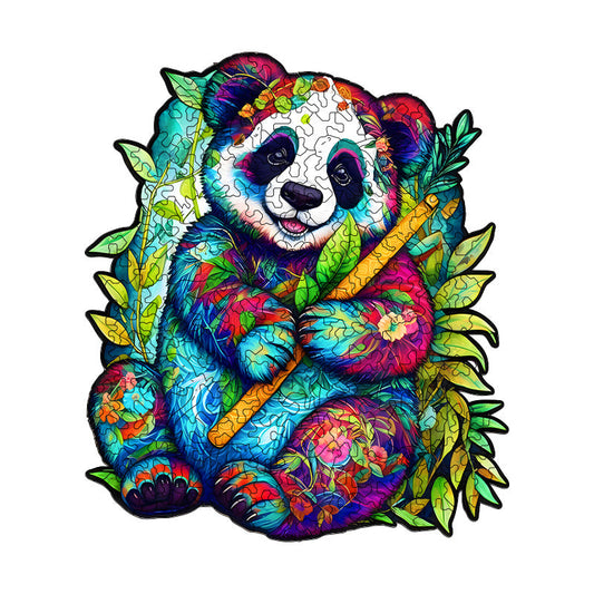 Irregular-Shaped Puzzle â€“ A3 Size (33Ã—43cm), 210-Piece Design, 4mm Thickness, Compact Packaging(Flute Panda)