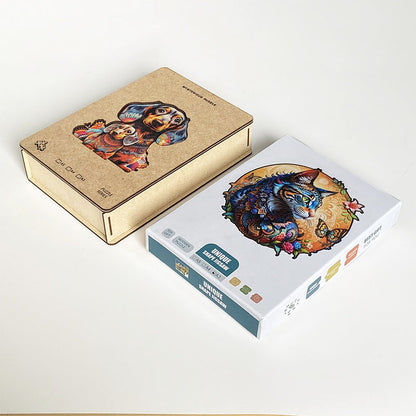 Irregular-Shaped Puzzle â€“ A3 Size (33Ã—43cm), 210-Piece Design, 4mm Thickness, Compact Packaging(Flute Panda)