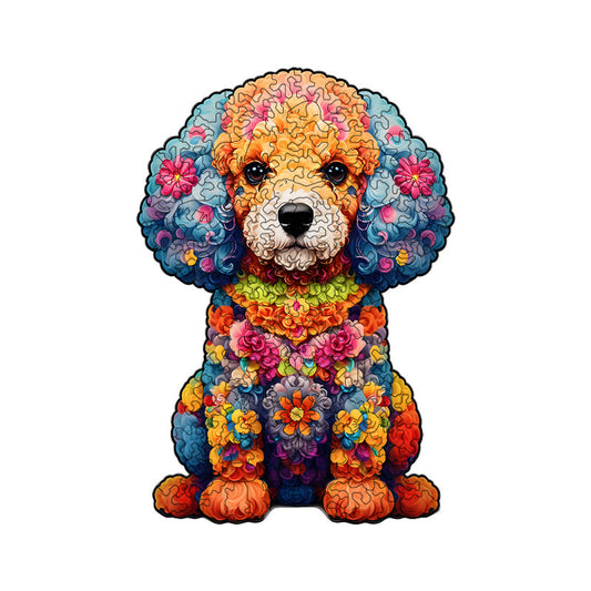 Irregular-Shaped Puzzle â€“ A3 Size (33Ã—43cm), 210-Piece Design, 4mm Thickness, Compact Packaging(Petal Teddy)