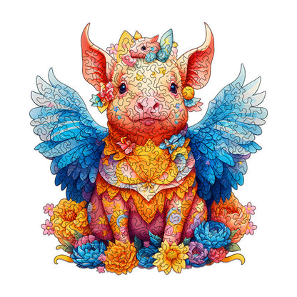 Irregular-Shaped Puzzle â€“ A3 Size (33Ã—43cm), 210-Piece Design, 4mm Thickness, Compact Packaging(Fliggy Angel)
