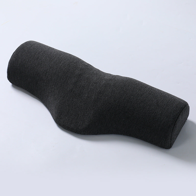 Dark Grey Cervical Support Pillow â€“ Memory Foam Core with Ergonomic Design for Neck Pain Relief and Deep Sleep