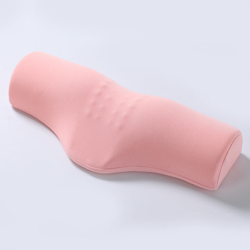 Pink Cervical Support Pillow â€“ Memory Foam Core with Ergonomic Design for Neck Pain Relief and Deep Sleep