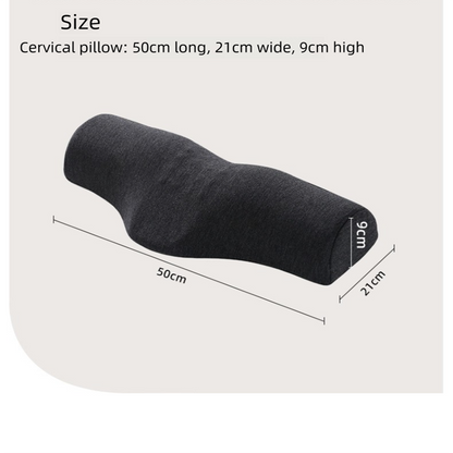 Pink Cervical Support Pillow â€“ Memory Foam Core with Ergonomic Design for Neck Pain Relief and Deep Sleep