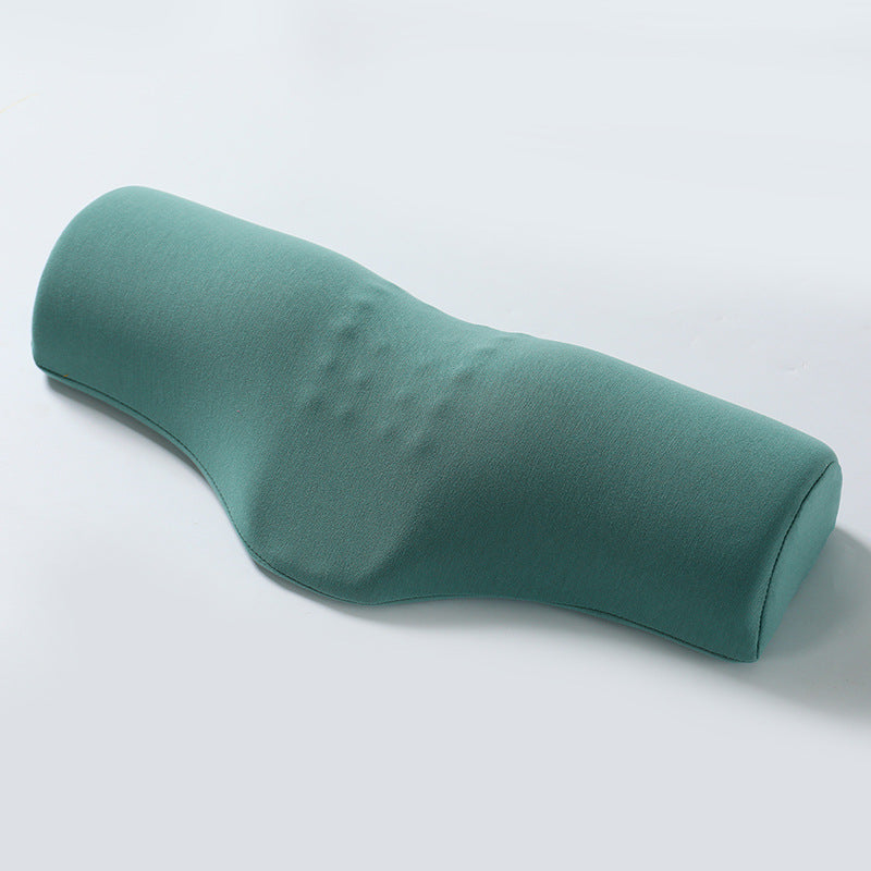 Green Cervical Support Pillow â€“ Memory Foam Core with Ergonomic Design for Neck Pain Relief and Deep Sleep
