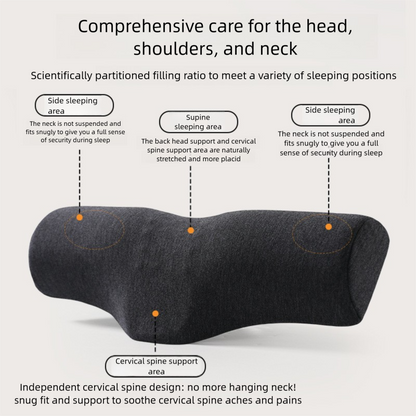 Pink Cervical Support Pillow â€“ Memory Foam Core with Ergonomic Design for Neck Pain Relief and Deep Sleep(Ice Silk Style)