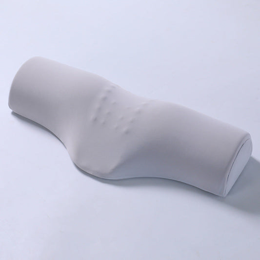 Light grey Cervical Support Pillow â€“ Memory Foam Core with Ergonomic Design for Neck Pain Relief and Deep Sleep(Ice Silk Style)