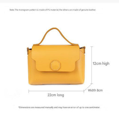 Red Leather Bag DIY Kit â€“ Geometric Shoulder Bag Making Material Set with Pre-Punched Cowhide, Tools for Hand Stitching