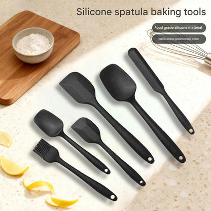 6-Piece Purple Silicone Spatula Set â€“ Heat-Resistant, Non-Scratch Kitchen Tools with Integrated Metal Reinforcement, Dishwasher Safe, for Cooking, Mixing, and Baking