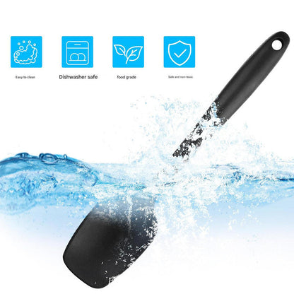 6-Piece Purple Silicone Spatula Set â€“ Heat-Resistant, Non-Scratch Kitchen Tools with Integrated Metal Reinforcement, Dishwasher Safe, for Cooking, Mixing, and Baking