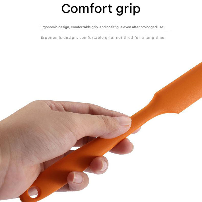10-Pack Orange Mini Silicone Spatulas â€“ Flexible Baking Scrapers for Flour, Jam, Butter & Cake Decorating