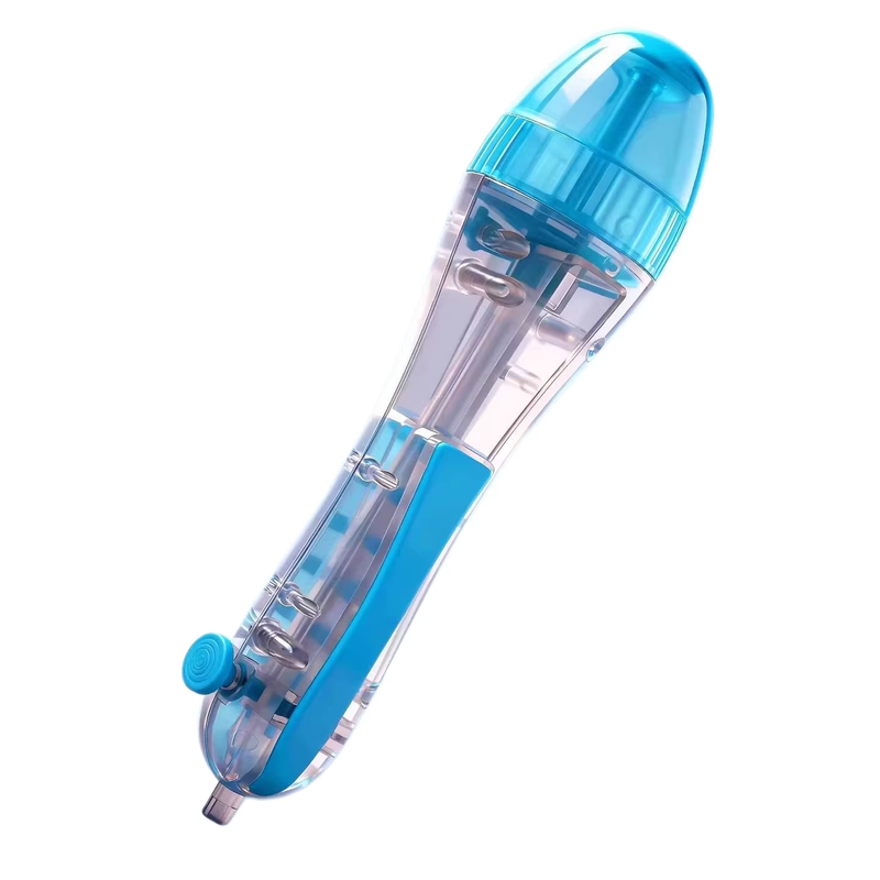 2 PCS Blue Press-Release Bead Pen for 2.6mm Pixel Art â€“ DIY Craft Tool for Hama Beads and Fuse Beads Projects (Beads Not Included)