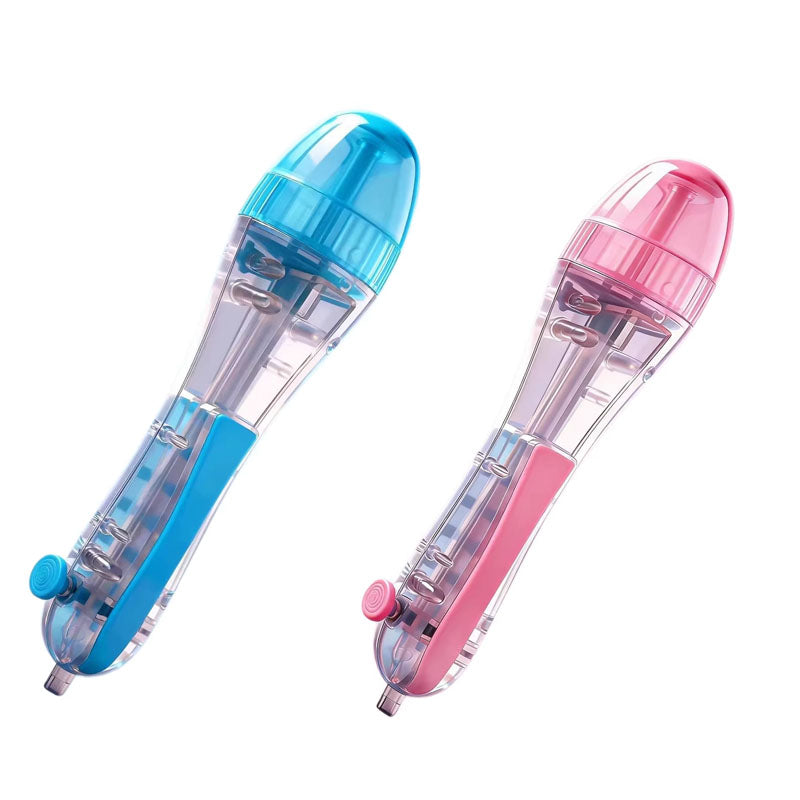Pink and blue 2-piece set Press-Release Bead Pen for 2.6mm Pixel Art â€“ DIY Craft Tool for Hama Beads and Fuse Beads Projects (Beads Not Included)