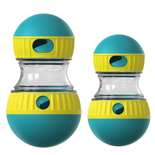 2-Piece Green Slow Feeder Dog Toy Set â€“ Large & Small Rolling Treat Dispenser Ball for Puzzle Feeding, Mental Stimulation, and Digestive Health