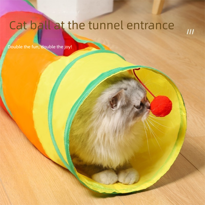 Direct connection type Cat Track Ball Toy â€“ Wave-Shaped Wall Mount Puzzle for Indoor Cats, with Rolling Balls and Suction Cups