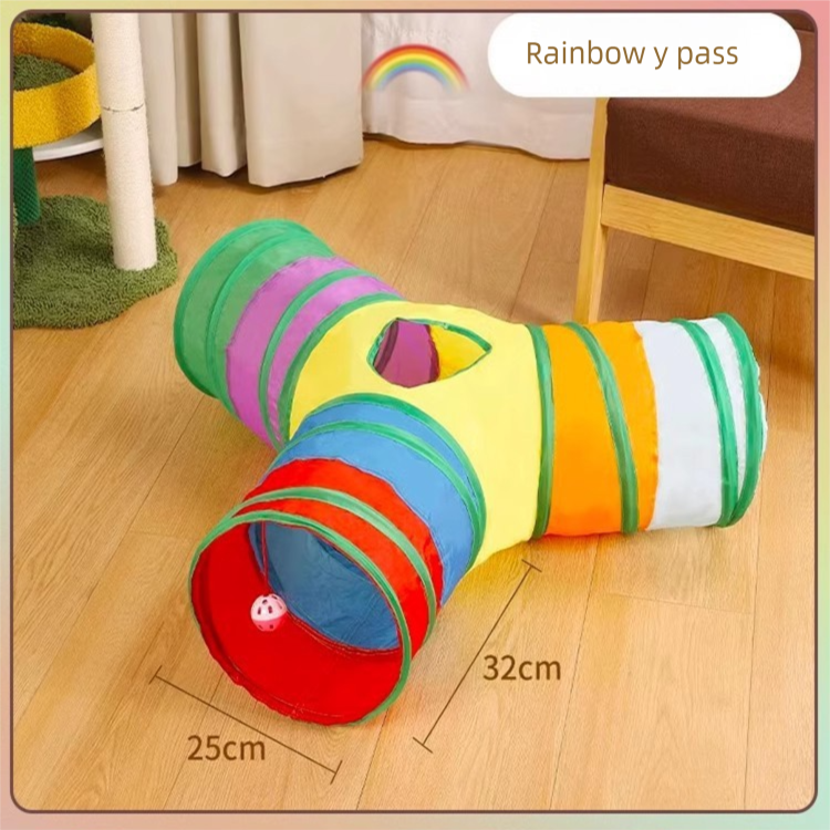 Cat Track Ball Toy â€“ Wave-Shaped Wall Mount Puzzle for Indoor Cats, with Rolling Balls and Suction Cups(Y-shaped)