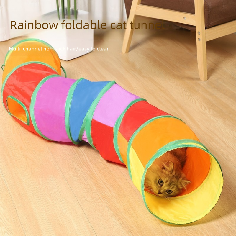 Cat Track Ball Toy â€“ Wave-Shaped Wall Mount Puzzle for Indoor Cats, with Rolling Balls and Suction Cups(Y-shaped)