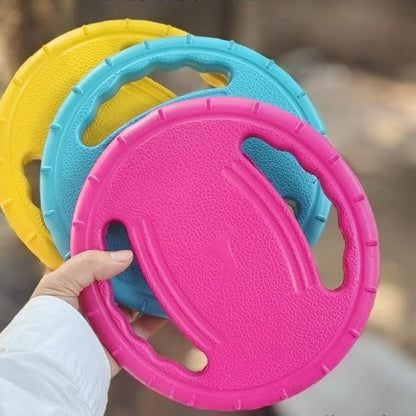 3-Pack Dog Flying Discs â€“ Durable EVA Frisbee Toys in Yellow, Blue & Red for Training and Outdoor Play