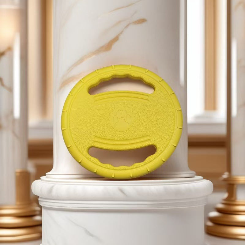 3-Pack Dog Flying Discs â€“ Durable EVA Frisbee Toys in Yellow, Blue & Red for Training and Outdoor Play