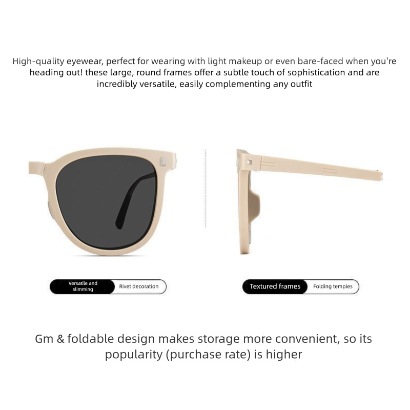 Pink Foldable UV400 Sunglasses for Men and Women â€“ Lightweight Driving & Outdoor Sun Glasses with Hard Case, 18.4g TR+Metal Frame, Compact 32mm Folded Size