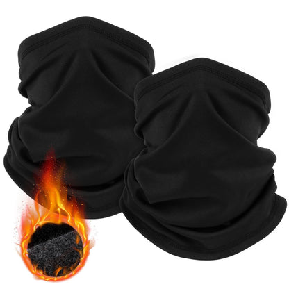 Black Multi-Functional Thermal Neck Gaiter â€“ Windproof, Stretchable Face & Head Cover for Skiing, Cycling, Hiking and Outdoor Activities