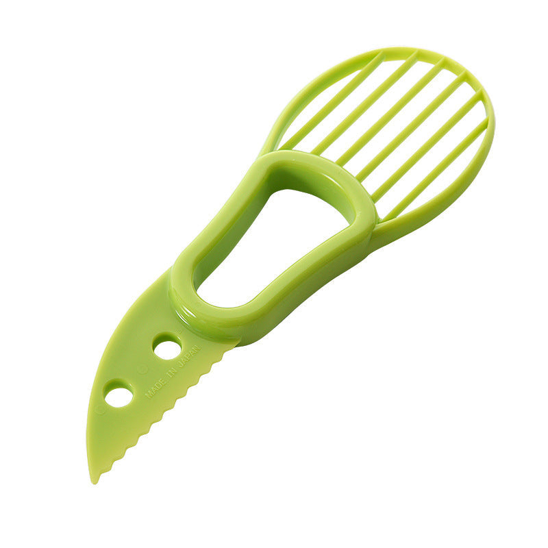 5-Pack Green Multi-Function Fruit Cutter Set â€“ Precision Avocado Slicer with Integrated Pit Remover & Even Slicing Grid, PP Material, Compact Design