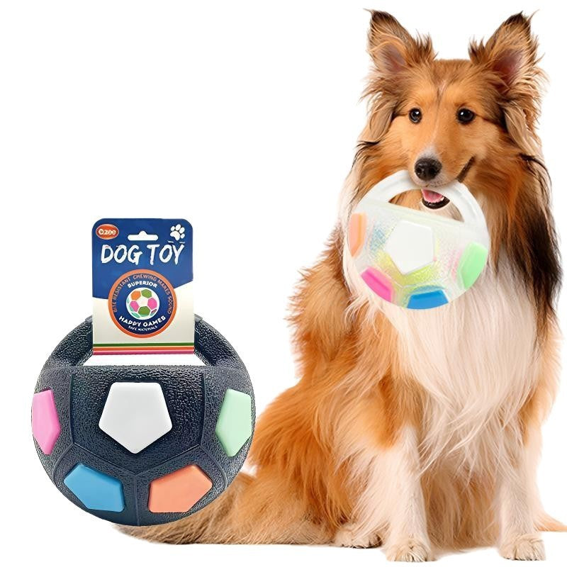 Transparent White Toy: Handheld Bouncing Ball with Sound – TPR Material, 13cm Diameter, Bite-Resistant & Floatable for Active Play