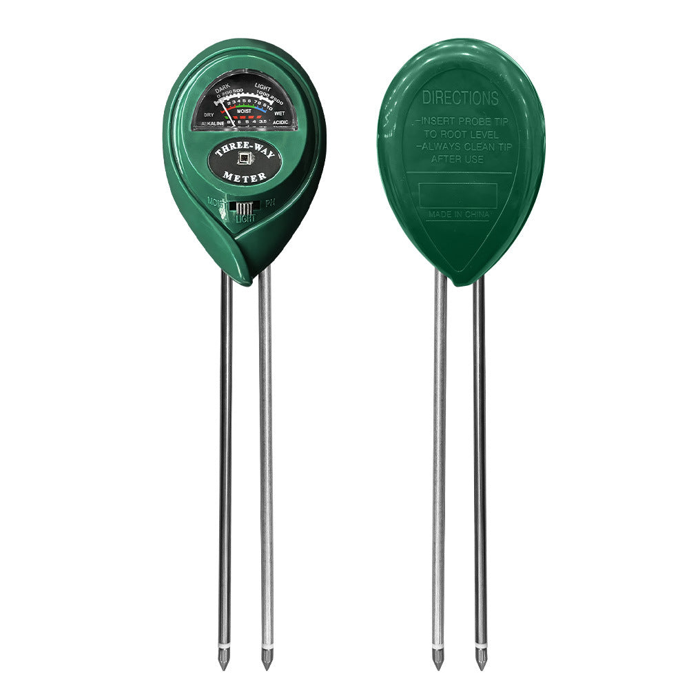 3-in-1 Soil Tester Meter for Moisture, pH and Light Intensity â€“ Battery-Free Analog Probe for Gardening, Farming and Plant Care