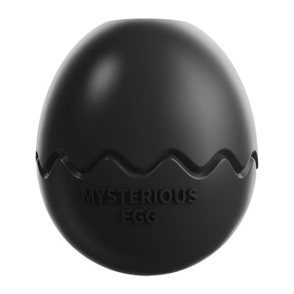 Black Mysterious Egg Slow-Feeder Treat Dispenser for Dogs – Food-Grade TPR Interactive Toy with 7 Internal Feeding Posts, Freezable and Dishwasher-Safe Design