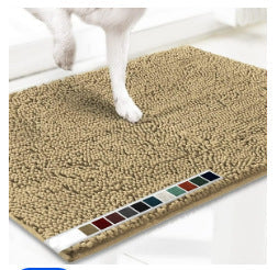Camel color 50×80 cm Extra-Thick Chenille Floor Mat for Bathrooms and Pet Use – High-Density Absorbent, Non-Slip, Machine-Washable Rug for Dogs and Humans