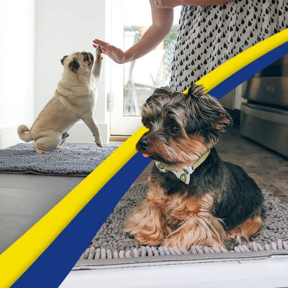 Purple 50×80 cm Extra-Thick Chenille Floor Mat for Bathrooms and Pet Use – High-Density Absorbent, Non-Slip, Machine-Washable Rug for Dogs and Humans