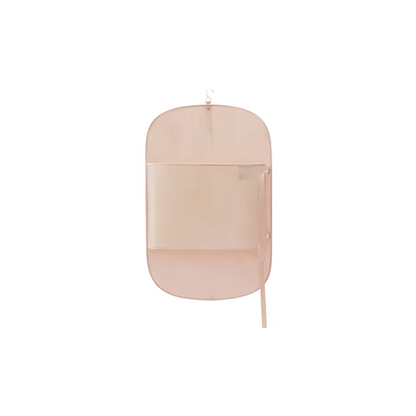 Pink Foldable Hanging Compression Board for Wardrobe Organization â€“ 90Ã—58 cm Ultra-Thin Garment Organizer with Adjustable Side Straps and Top Buckle, Holds Up to 30 Thin Jackets
