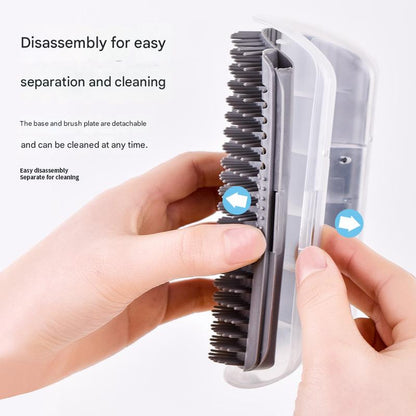 Grey Cat Corner Grooming Brush Set, 2-Piece Wall-Mounted Self-Groomer with Catnip, 288 & 314 Bristles, No-Shed Design for Scratching & Itch Relief, Large & Small Size Pet Grooming Tool