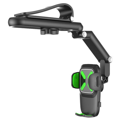 2-Pack Green Universal Car Sun Visor Phone Mount with 360Â° Rotation, Adjustable Clamp for 4.7-7 Inch Phones, Hands-Free Navigation & Charging Support for Safe Driving