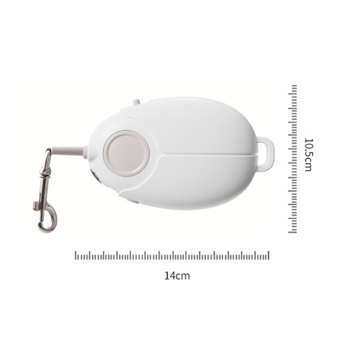 White Retractable Dog Leash with Luminous Rope 3M Anti-Tangle Automatic Extension Pet Walking Rope for Small to Medium Dogs Comfortable Grip and Lightweight Wrist Strap for Night Walks