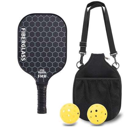 Professional Carbon Fiber Pickleball Paddle Set with Advanced Polymer Core - Includes Outdoor Balls & Portable Mesh Carry Bag(LT-604)